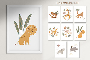 Safari Animals, Alphabet, Patterns