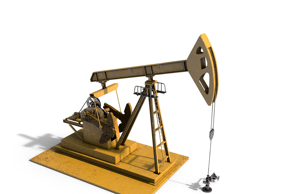 Oil Pump Jack, an Object 3D Model by Tedi Permana (Photo 3 of 13)