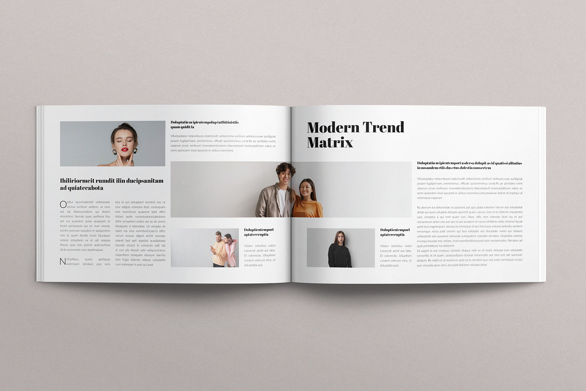 Modern Magazine Template Landscape, a Magazine Template by E-Type (Photo 6 of 7)