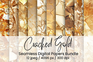 Cracked Gold Seamless