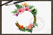 Hawaii Watercolor Illustration, a Decorative Illustration by DioFlow (Thumbnail 2 of 6)