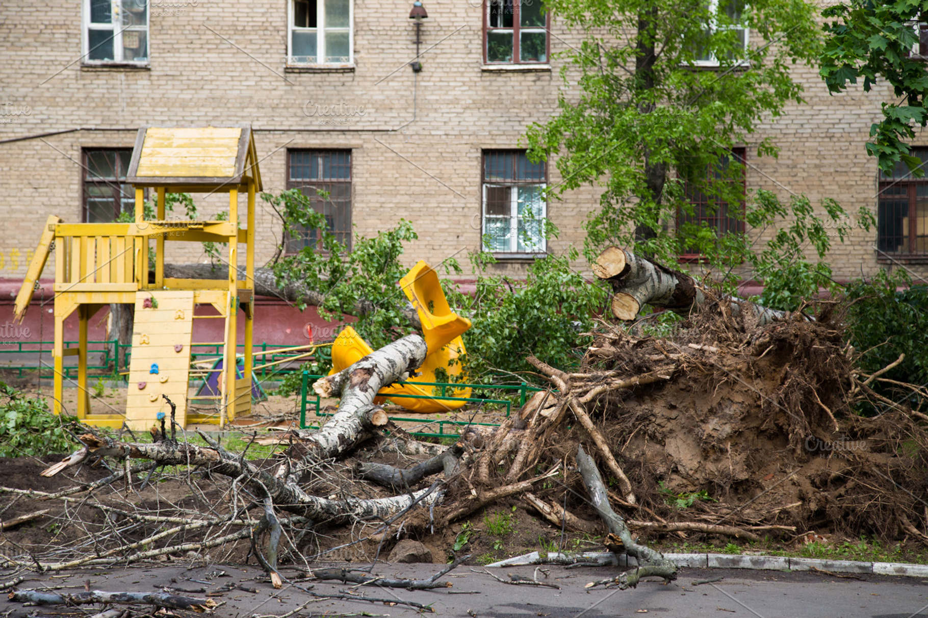 Hurricane in Moscow, a Background Photo by KAA