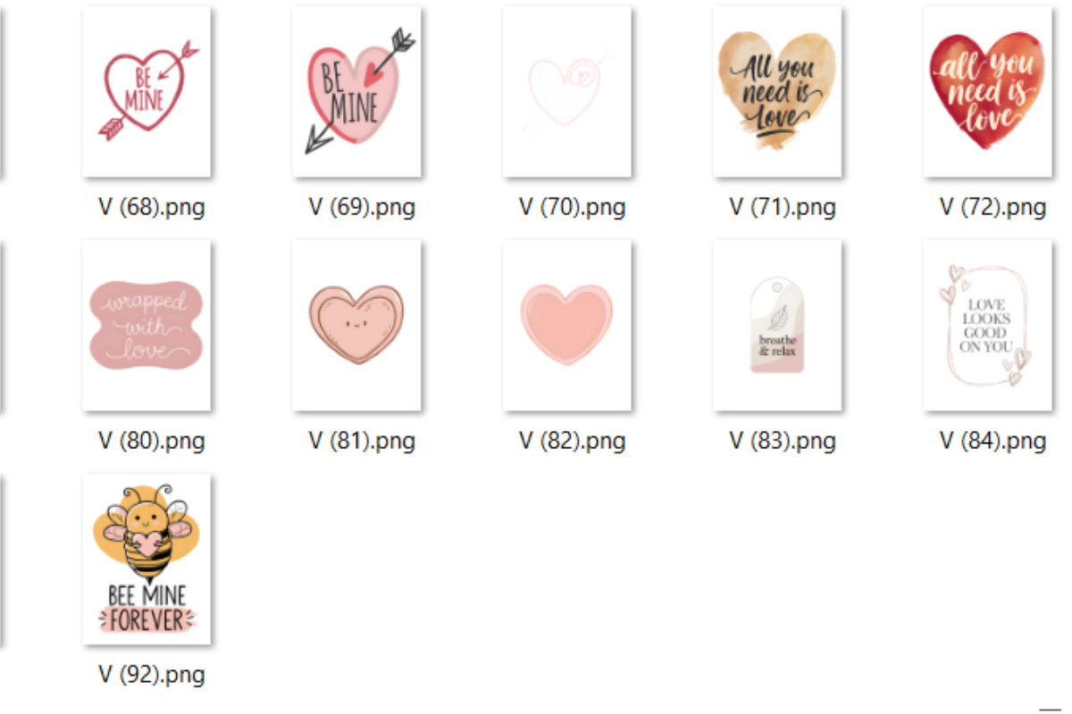 Valentine’s Day PNG Clipart Bundle, an Object Illustration by Daffodil Dream Studio (Photo 7 of 7)