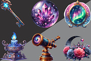Midnight Reverie Clipart PNG, an Illustration by Black Bird Studio (Thumbnail 6 of 6)