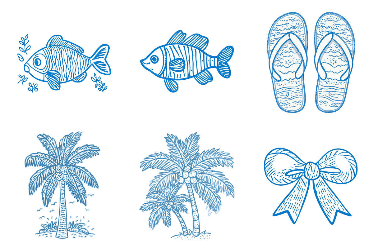 Coastal Summer Png Clipart Bundle, an Illustration by SinaCreation (Photo 4 of 11)