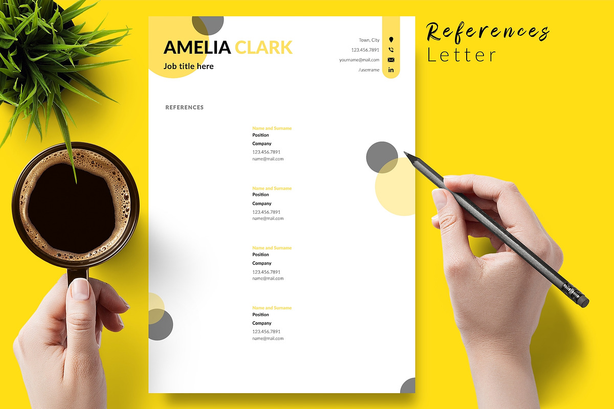Creative Resume / CV Bundle - Amelia, a Resume Template by Templates Design Co. (Photo 6 of 17)
