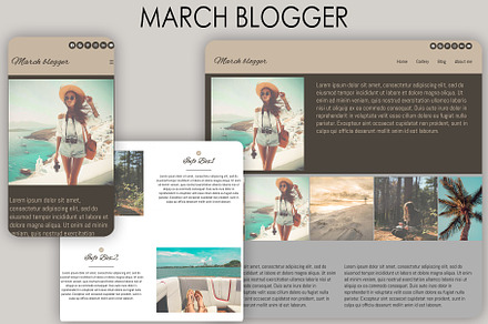 March Blogger/traveler Block theme