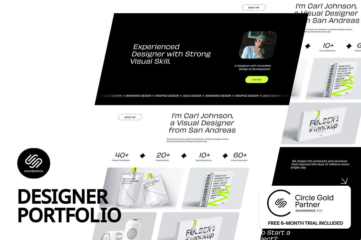 Designer Portfolio Squarespace Web, a Squarespace Template by bonjourdsgnco (Photo 1 of 11)