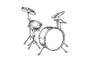 Drum Rhythm Musical Instrument, an Object Illustration by pikepicture