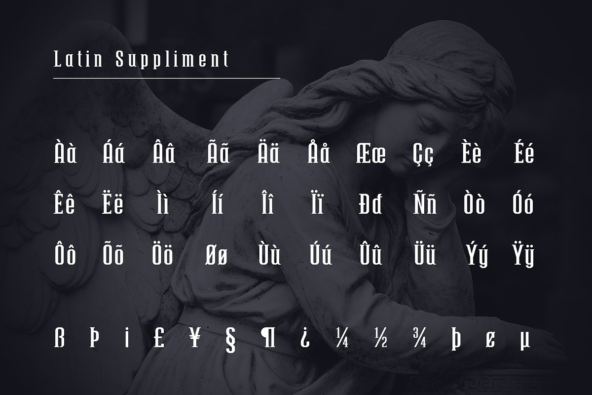 'DRACULA' Multi Language Serif Font preview 7
