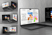 Laptop Mockups, a Wearable Device Mockup by Mockupnine (Thumbnail 1 of 5)