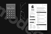 Modern Sophisticated Black and White, a Resume Template by Knockout Prezo (Thumbnail 10 of 10)