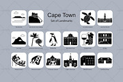 Cape Town landmark icons (16x), an Icon by Artefy's Graphic Bar (Thumbnail 2 of 2)