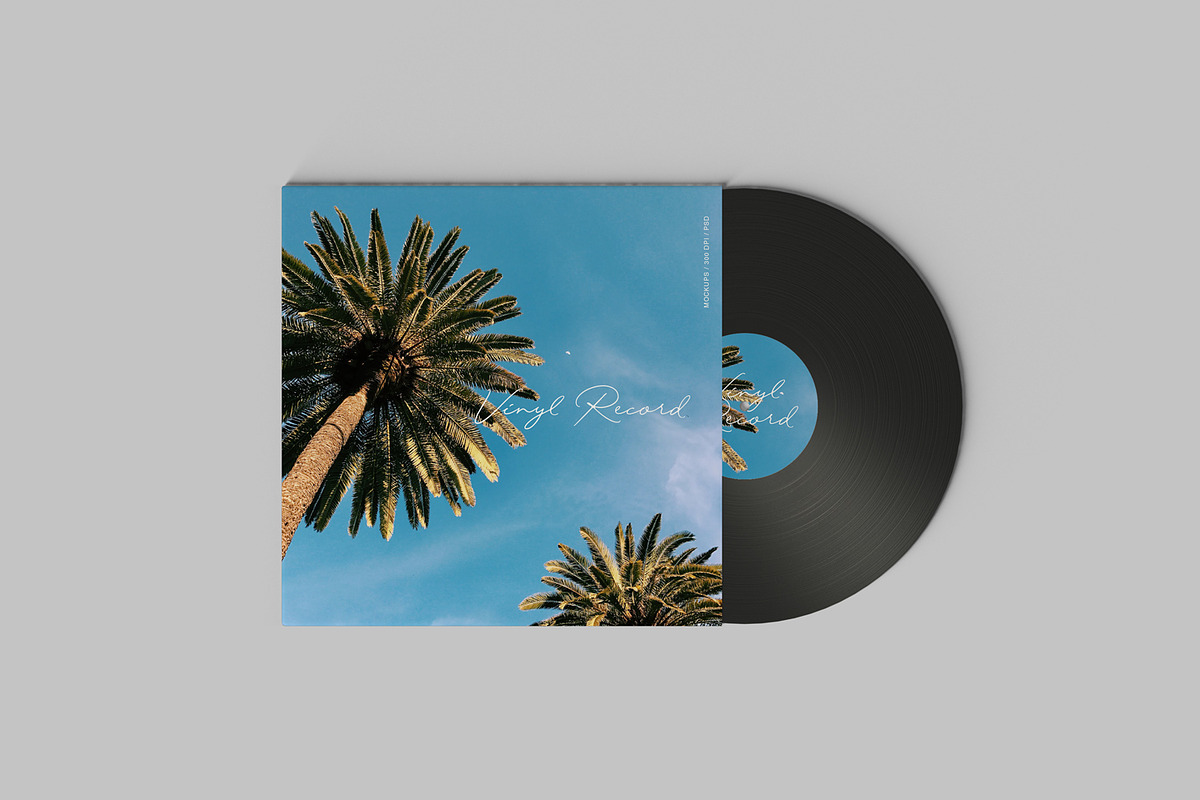 Vinyl Record Mockups, a Packaging Mockup by artimasa (Photo 5 of 8)
