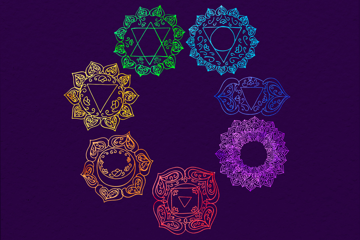 Watercolor chakra clipart, an Object Graphic by SweetRenieDesigns (Photo 2 of 6)