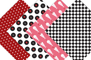 Retro 50's Diner Digital Paper