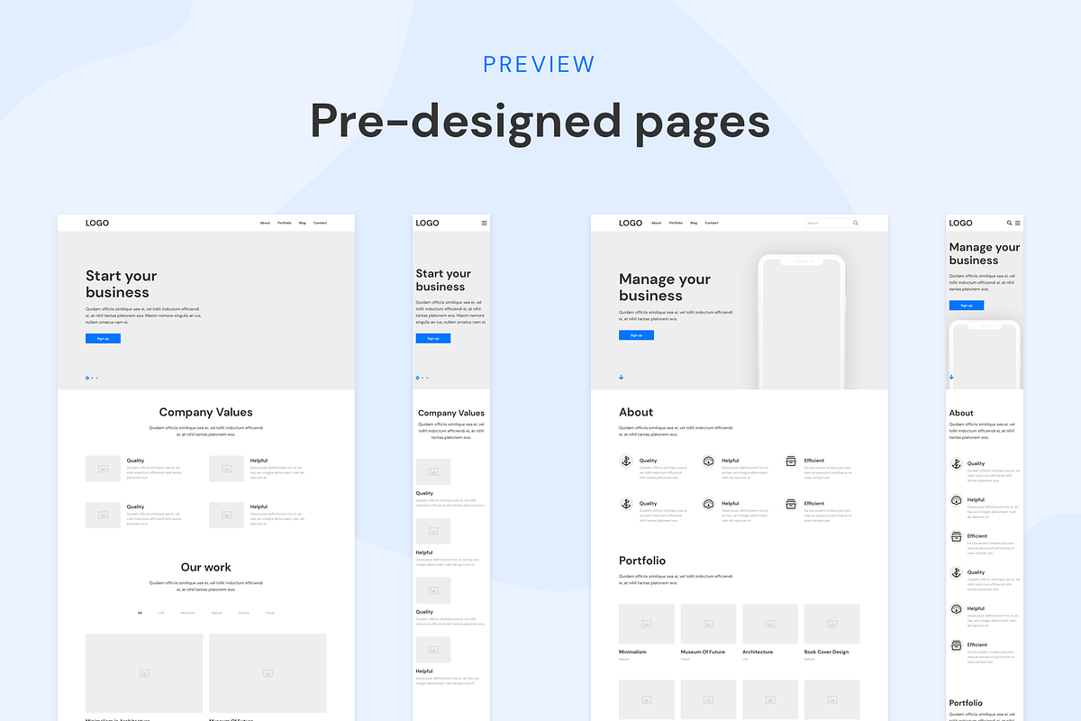 DOB – Desktop & Mobile Wireframe Kit, a Wireframe Template by laaqiq (Photo 15 of 15)