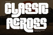 CLASSIC ACROSS - RETRO DISPLAY FONT, a Sans Serif Font by 177Studio (Thumbnail 1 of 8)