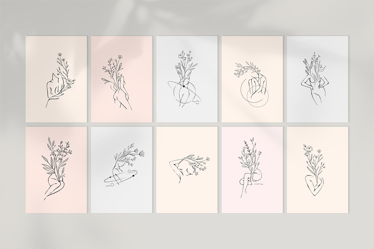 Botanical posters, a Decorative Illustration by Merfin (Photo 6 of 7)