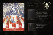 4th JULY USA Poster/Flyer Template, a Flyer Template by IB (Thumbnail 4 of 4)