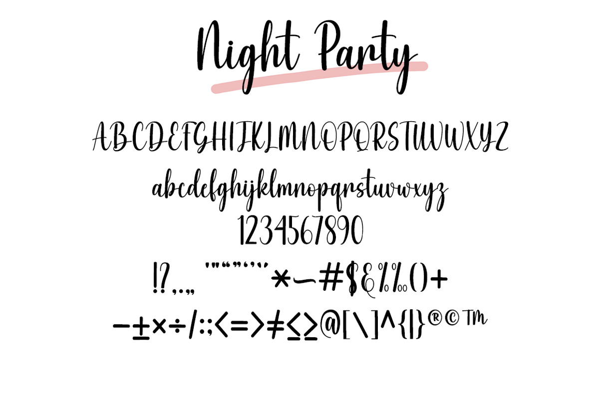 Night Party, a Script Font by DN Creative (Photo 5 of 6)