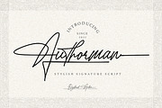 Authorman - Stylish Signature Script, a Script Font by Bale Type (Thumbnail 1 of 11)