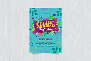 Spring Festival Flyer, a Print Template by DesignWorkz