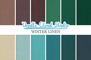 Winter Linen Fabric