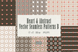 Heart Abstract Seamless Patterns B, a Pattern Graphic by ARTOZEN DIGITAL