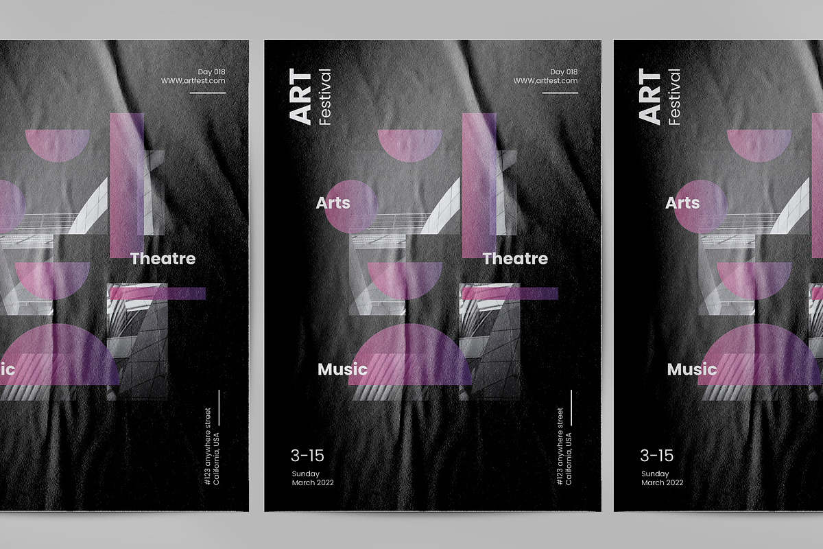 Art Fest Geometric Poster, a Flyer Template by Neermana (Photo 2 of 4)