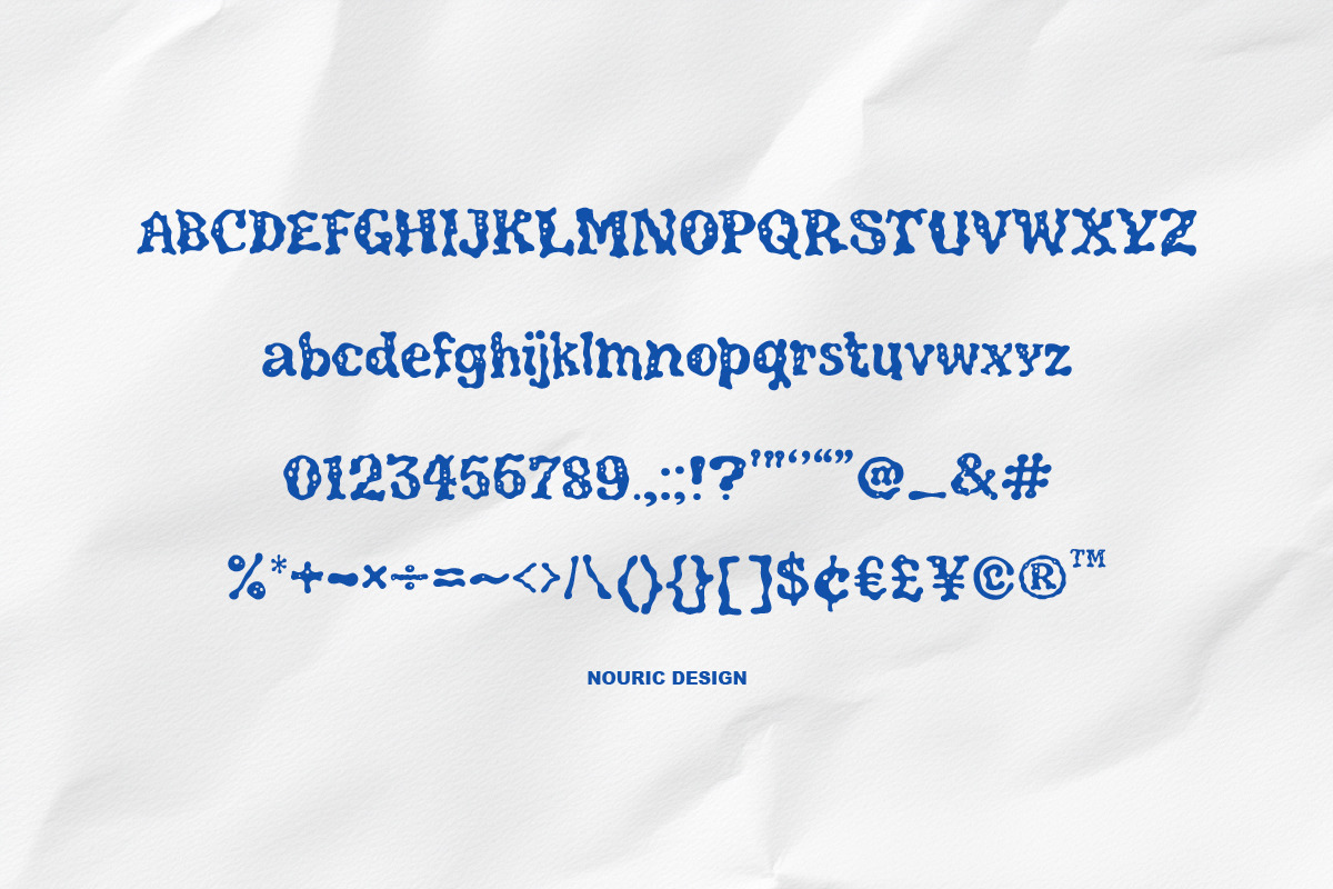 Drizlo - Liquid Display Font, a Blackletter Font by Nouric Design (Photo 2 of 4)