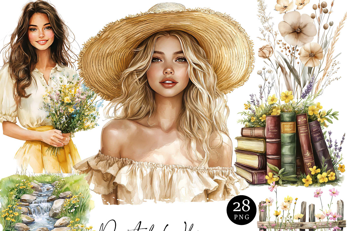 Watercolor Pastel Whispers Clipart, a Person Illustration by Design Scotch (Photo 1 of 8)