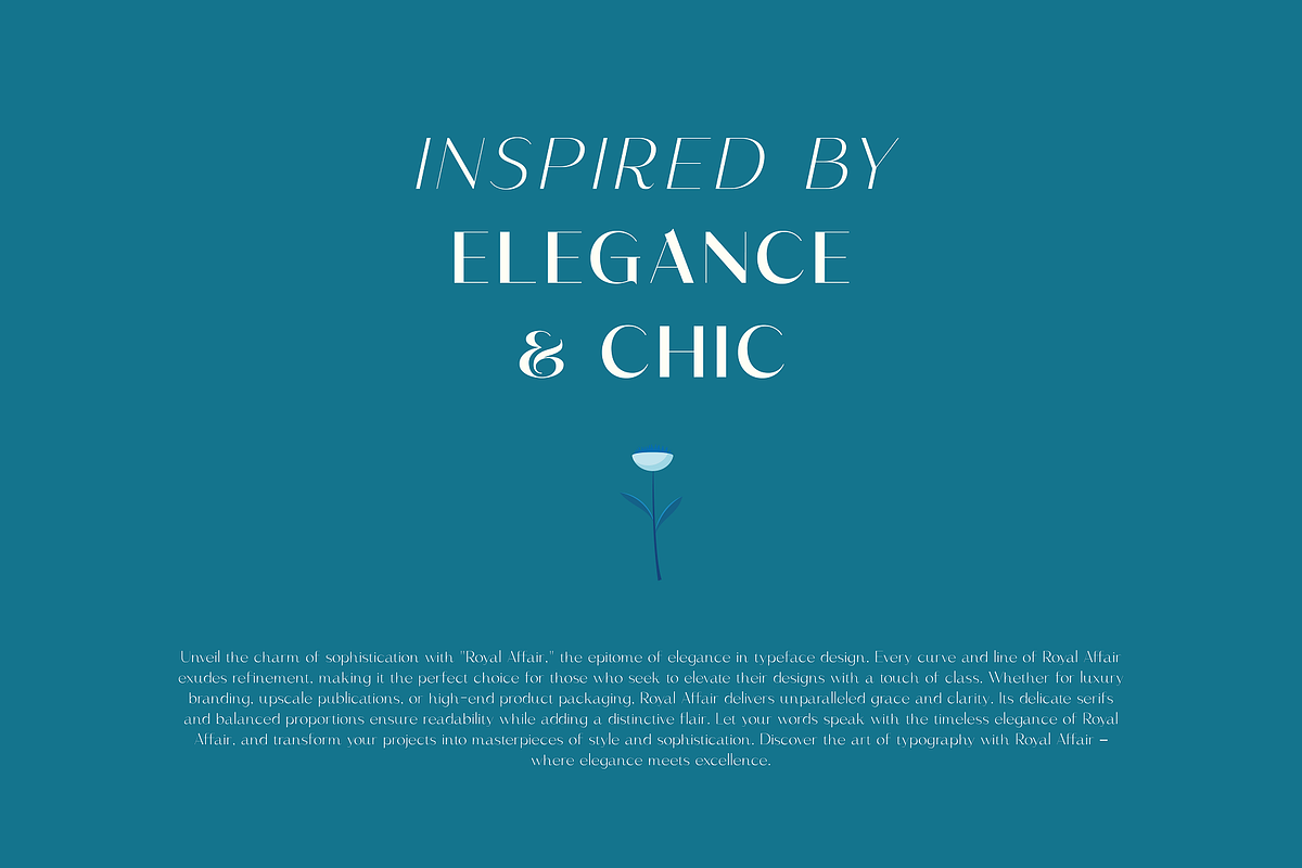 Royal Affair - Classy Wedding Type, a Sans Serif Font by HipFonts (Photo 5 of 12)