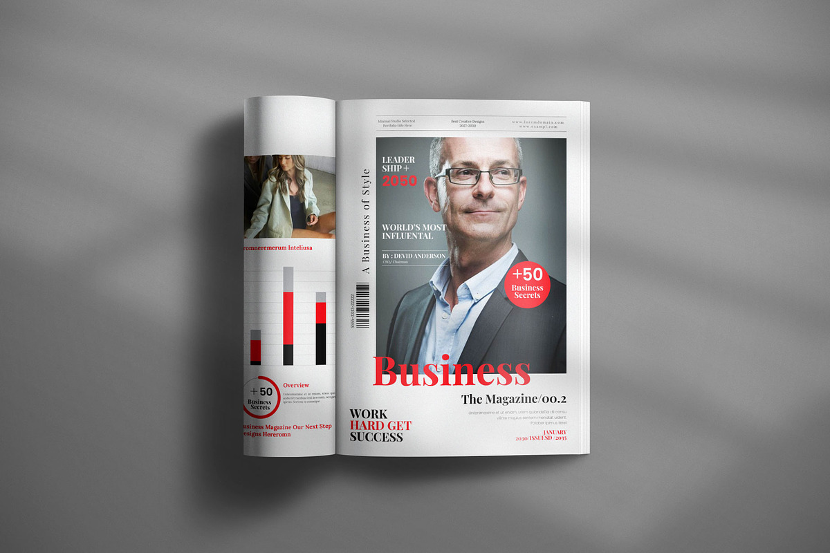 Business Magazine Template, a Magazine Template by Creative-Work (Photo 5 of 8)