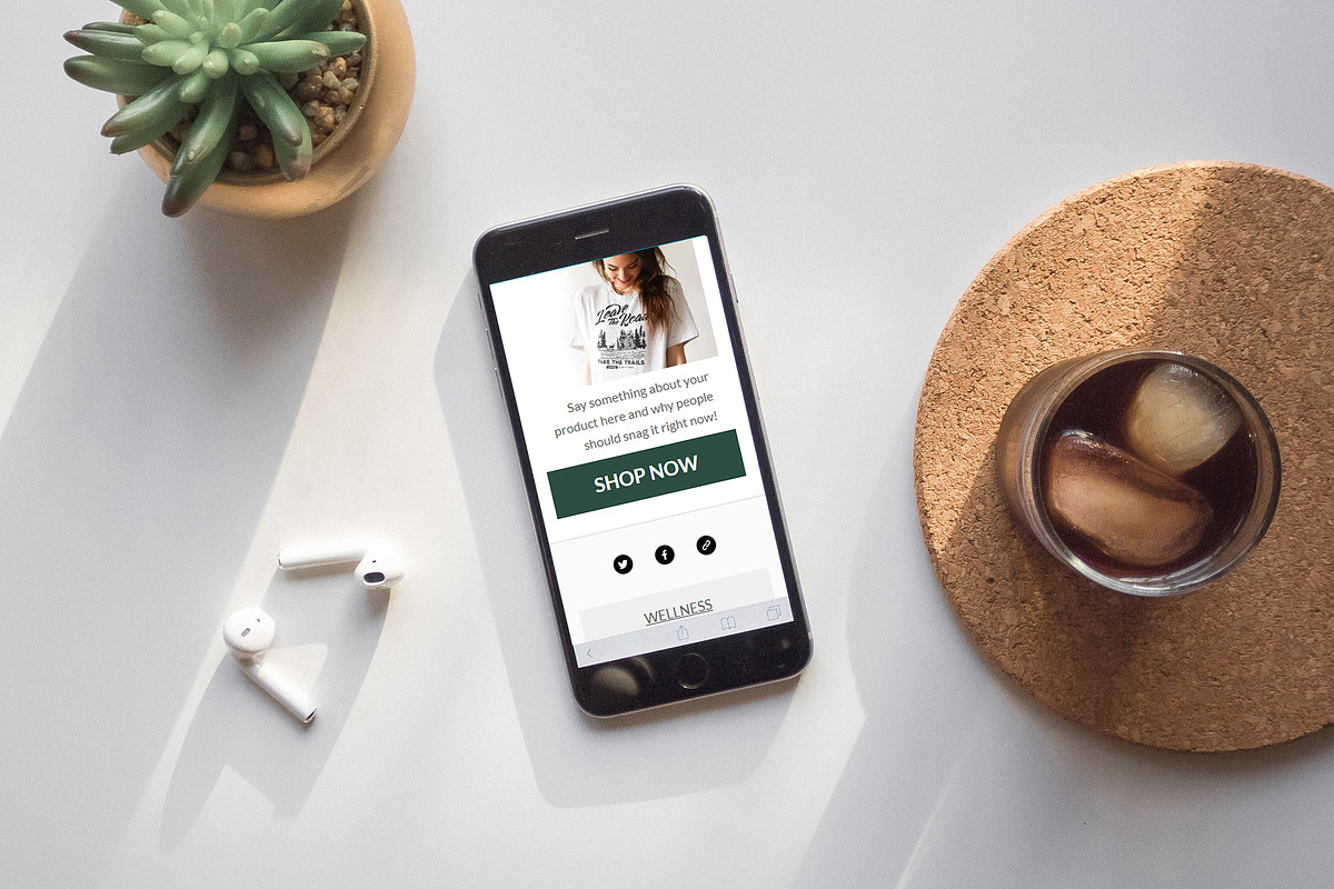 Canva & Mailchimp Newsletter | Green, an Email Template by Thirty One Palms Studio (Photo 3 of 9)