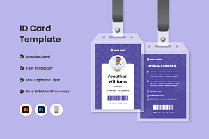 2 Set ID Card Template Design V1