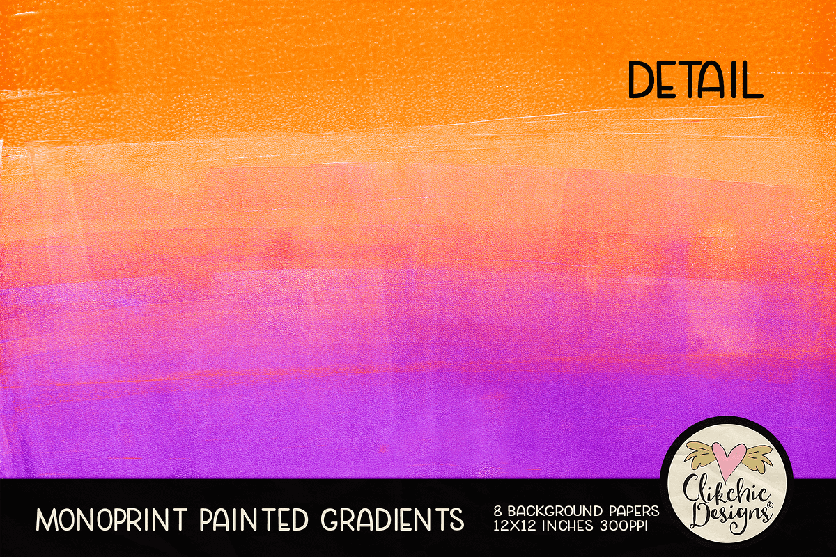 Monoprint Painted Gradients, a Texture Graphic by Clikchic Designs (Photo 5 of 5)