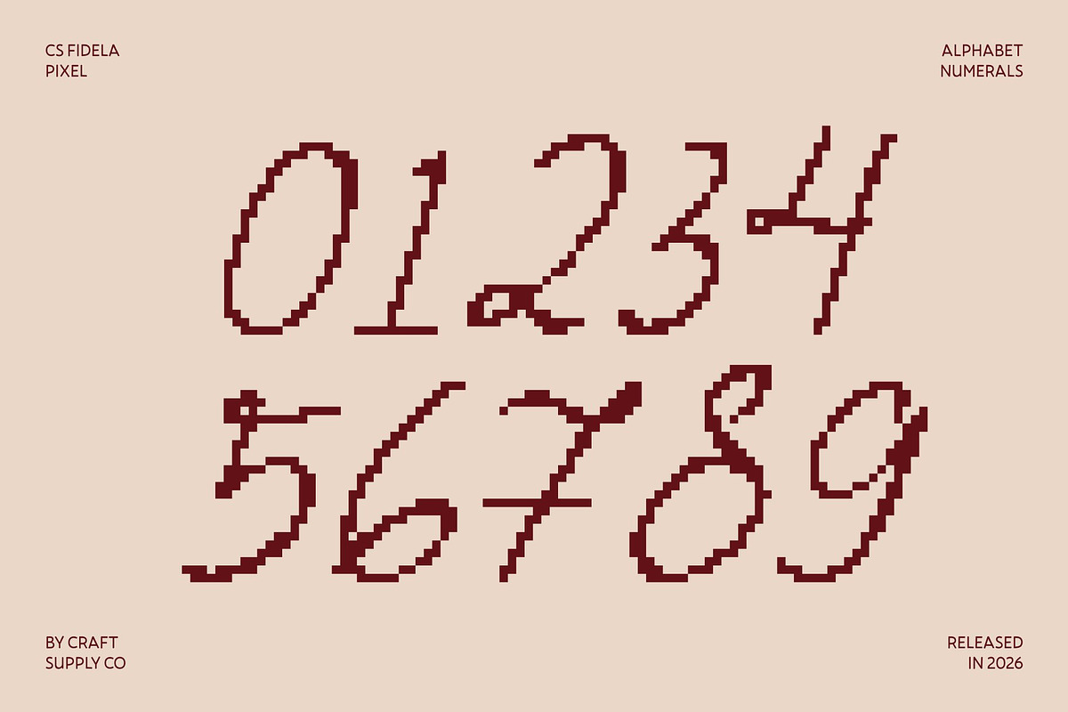 CS Fidela Pixel, a Handwritten Font by Craft Supply Co. (Photo 4 of 8)
