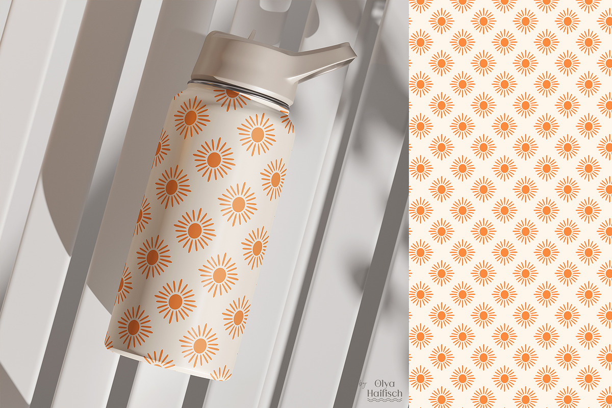 Beach Vibes Vector Seamless Patterns, a Pattern Graphic by Olya Haifisch (Photo 5 of 9)