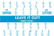 Leave It Out Dingbats Font, a Symbol Font by Minimalartstudio (Thumbnail 1 of 3)