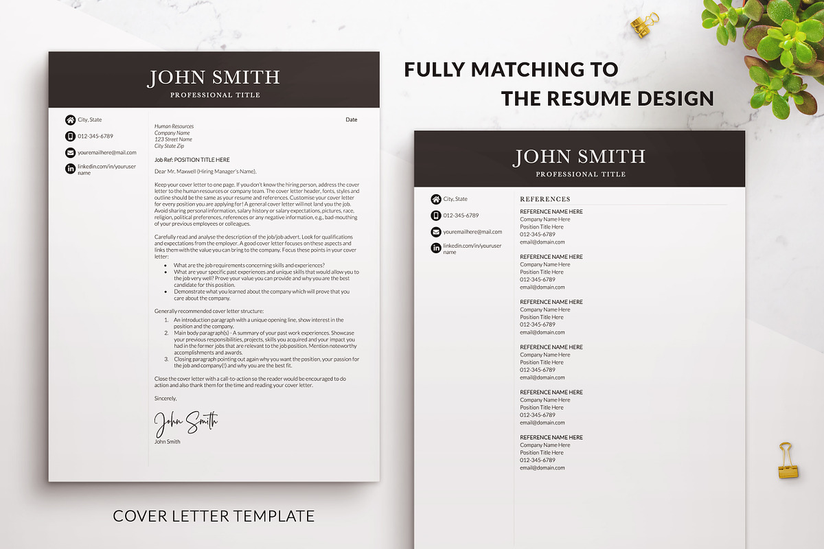 Professional Resume-CV Template, a Resume Template by BestResumes.Co (Photo 3 of 9)