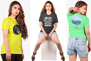 Female t-shirt Mockup-V-2-002, a Shirt Mockup by designvillage (Thumbnail 7 of 7)
