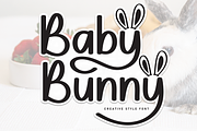 Baby Bunny | Script Font, a Handwritten Font by Scratchones (Thumbnail 1 of 9)