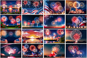 4th of July Fireworks Wallpaper, a Background Graphic by Forhadx5 (Thumbnail 3 of 5)