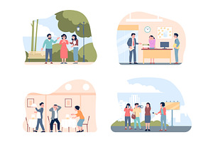 Panic attack in public spaces, a Healthcare Illustration by LadadikArt