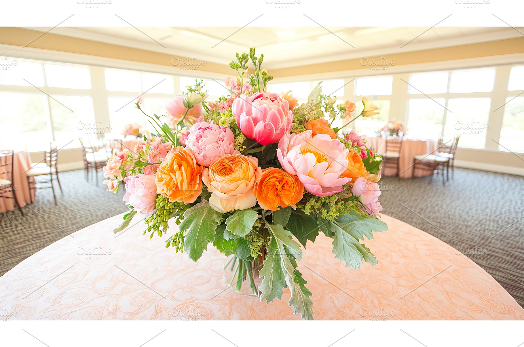 Floral Arrangement Featuring Peonies, a Nature Photo by Lermont51