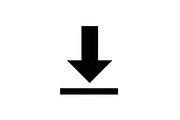 Bold Down Arrow Minimal Icon Bundle, an Icon by hafijul (Thumbnail 3 of 10)
