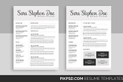 Minimal Resume/ CV Set, a Resume Template by graphicforest (Thumbnail 1 of 7)