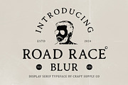 Road Race Blur, a Serif Font by Craft Supply Co. (Thumbnail 1 of 8)