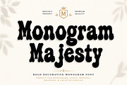 Monogram Majesty, a Slab Serif Font by Wow Magic (Thumbnail 1 of 5)